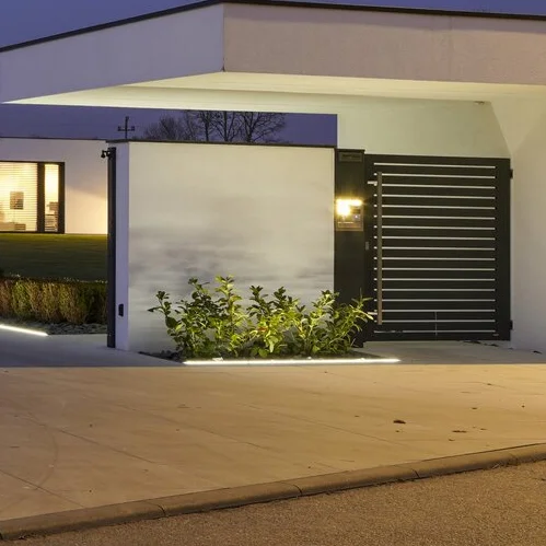 Roi Du Luminaire Recessed Beam - éclairage linéaire extérieur encastré - 100 x 3 cm - 4,7W LED inclus - IP67 - blanc et argent anodisé