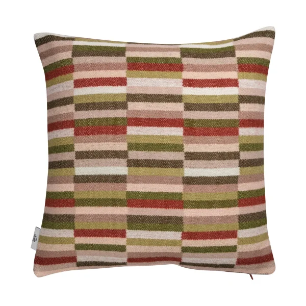 Røros Tweed Coussin Ida 50x50 cm Olive burgundy