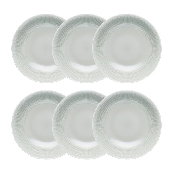 Rörstrand Assiette creuse Swedish Grace lot de 6 Brouillard (gris) Brouillard (gris)