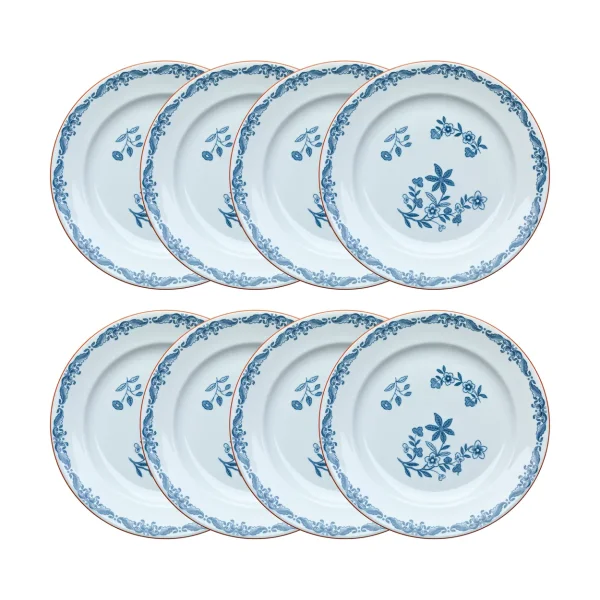 Rörstrand Assiette Ostindia Ø27 cm lot de 8 – Bleu