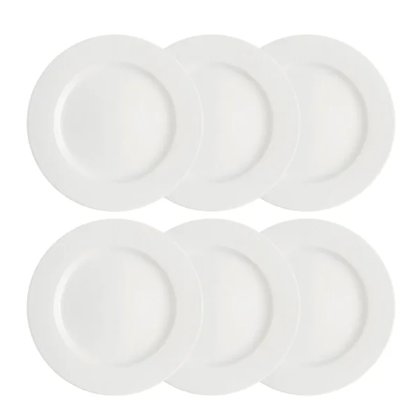 Rörstrand Assiette Swedish Grace 27 cm lot de 6 blanc