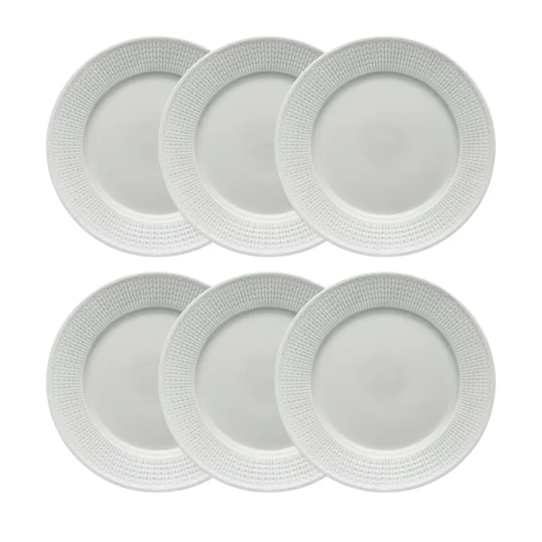 Rörstrand Assiette Swedish Grace lot de 6 Brouillard (gris) Assiette Swedish Grace lot de 6 Brouillard (gris)
