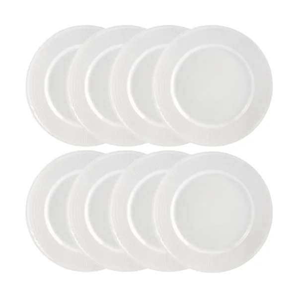 Rörstrand Assiette Swedish Grace Ø27 cm lot de 8 - Neige (blanc) Assiette Swedish Grace Ø27 cm lot de 8 - Neige (blanc)