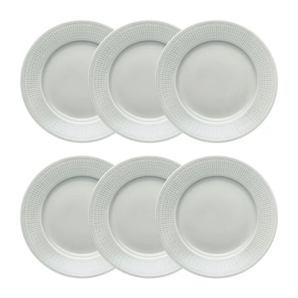 Rörstrand Assiette Swedish Grace petite lot de 6 Brouillard (gris) Brouillard (gris)