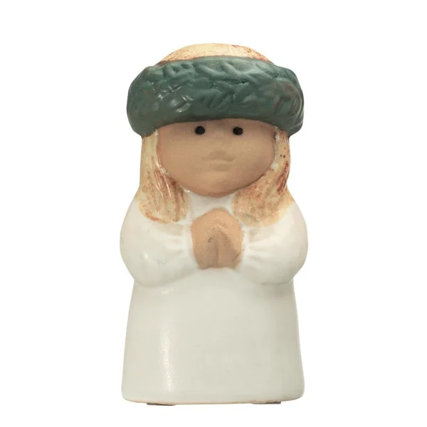 Rörstrand Figurine Lucia blanc-vert