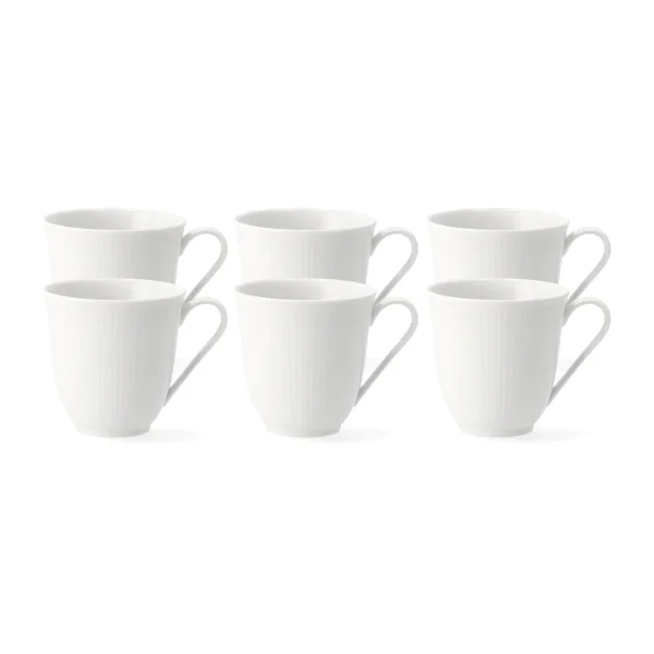 Rörstrand Mug Swedish Grace 30 cl, lot de 6 snö (blanc)