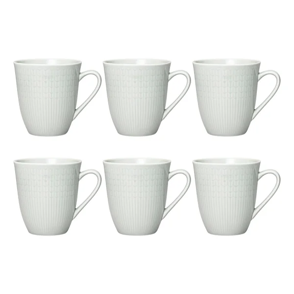 Rörstrand Mug Swedish Grace lot de 6 Brouillard (gris) Brouillard (gris)