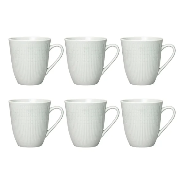 Rörstrand Mug Swedish Grace lot de 6 Brouillard (gris) Mug Swedish Grace lot de 6 Brouillard (gris)