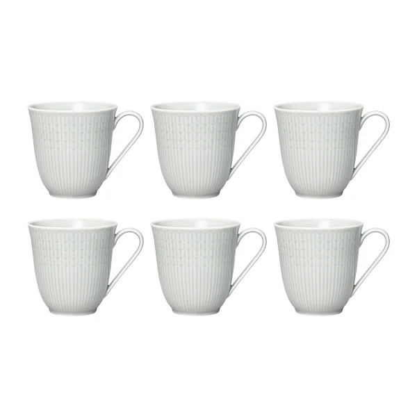 Rörstrand Tasse Swedish Grace lot de 6 Brouillard (gris) Brouillard (gris)