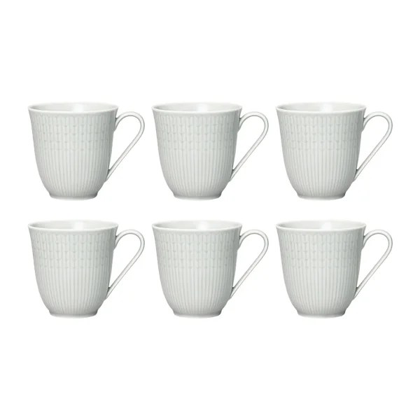 Rörstrand Tasse Swedish Grace lot de 6 Brouillard (gris)