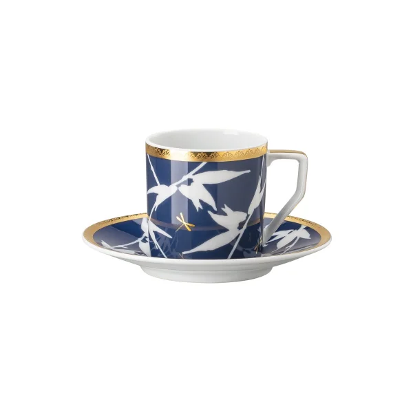 Rosenthal Tasse à espresso avec soucoupe Rosenthal Heritage Turandot Bleu