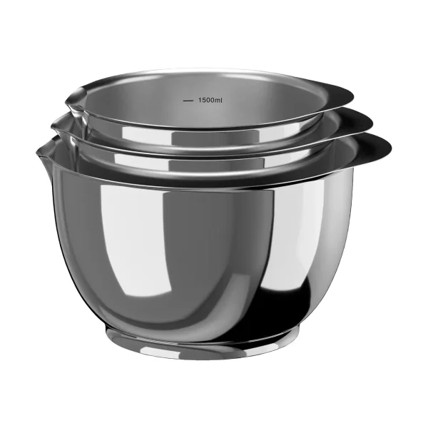 Rosti Ensemble de bols Margrethe 3 pièces Acier inoxydable