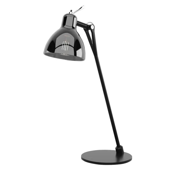 Rotaliana - Lampe de table Luxy T0 Glam, noir/fumé, 52 cm