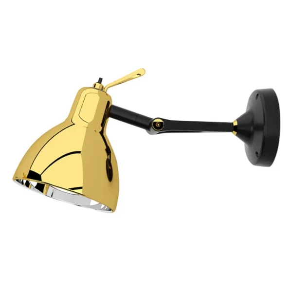 Rotaliana - Luxy H0 Glam Lampe murale, noir/or, verre