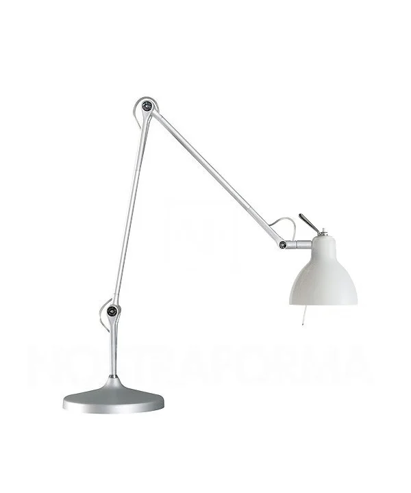 Rotaliana - Luxy T2 Lampe de Table Aluminium/Blanc Brillant