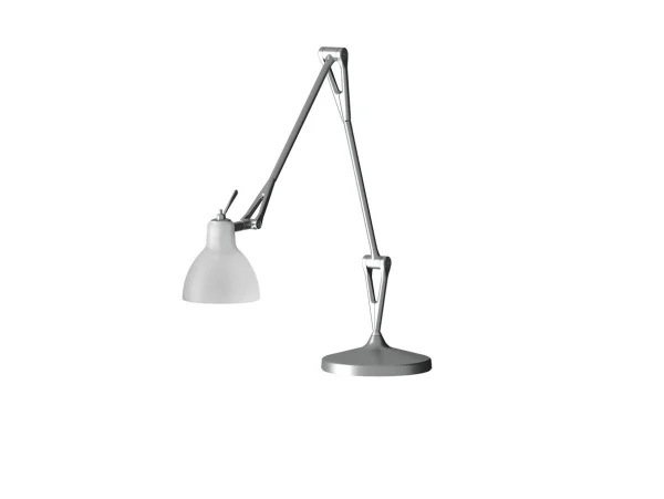 Rotaliana - Luxy T2 Lampe de Table Aluminium/Blanc Mat