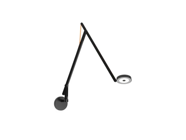 Rotaliana - String W2 Applique Murale TW Matt Black/Orange