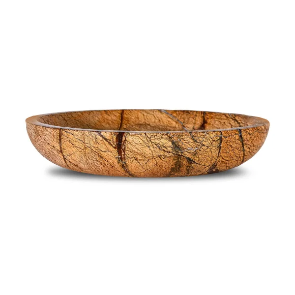 Sagaform Bol en pierre grand Ø28 cm Marbre forestier brun