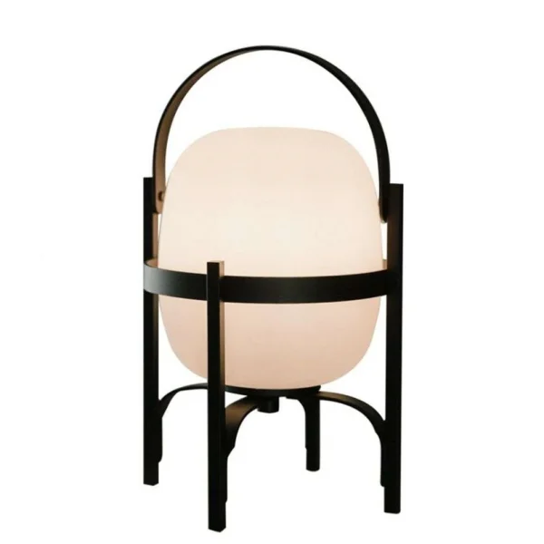 Santa & Cole - Cestita Alubat Portable Lampe de Table IP65 Noir