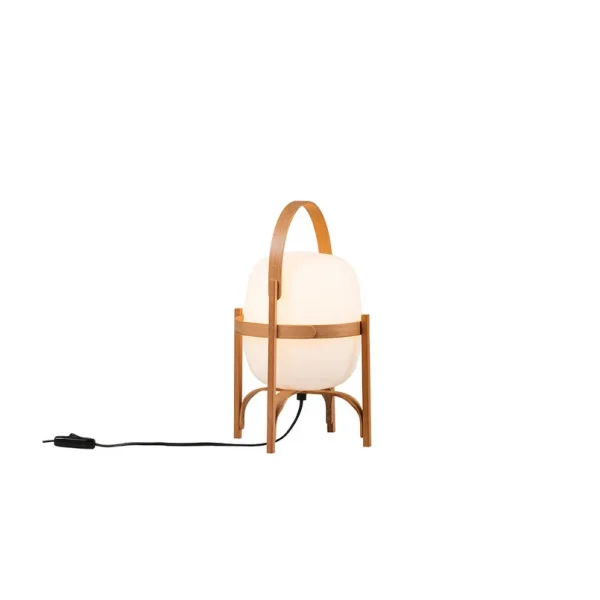 Santa & Cole - Cestita Lampe de Table Wood/White