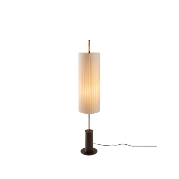 Santa & Cole - Lampe sur pied Dorica, 143 cm, marron/beige