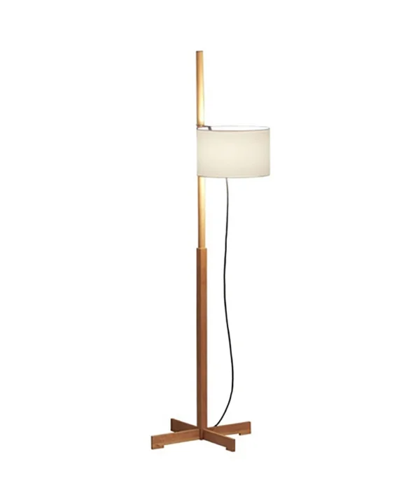 Santa & Cole - TMM Lampadaire Oak/White Avec diffuseur