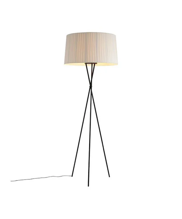 Santa & Cole - Trípode G5 Lampadaire Black/Natural