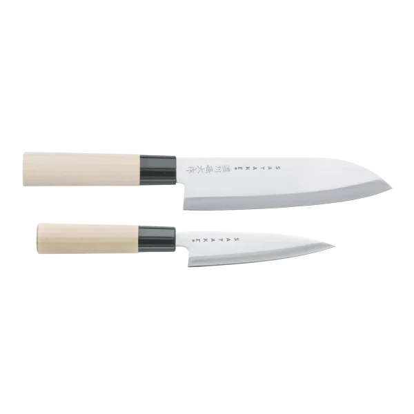 Satake Ensemble de couteaux petty & santoku Satake Houcho 2 pièces