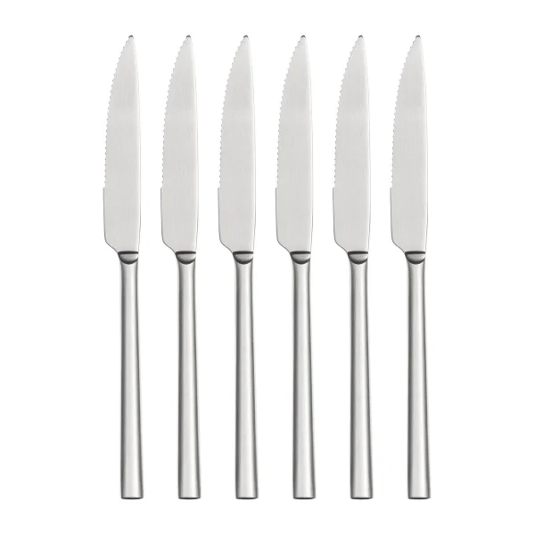 Scandi Living Couteau à barbecue Coast Lot de 6 Acier inoxydable