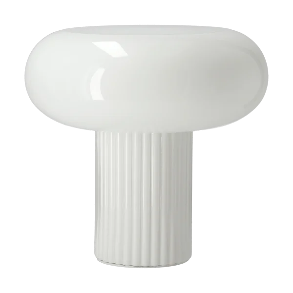 Scandi Living Lampe de table Haven 26 cm Blanc