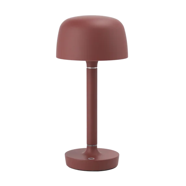 Scandi Living Lampe de table portable Halo 25,5 cm Burgundy