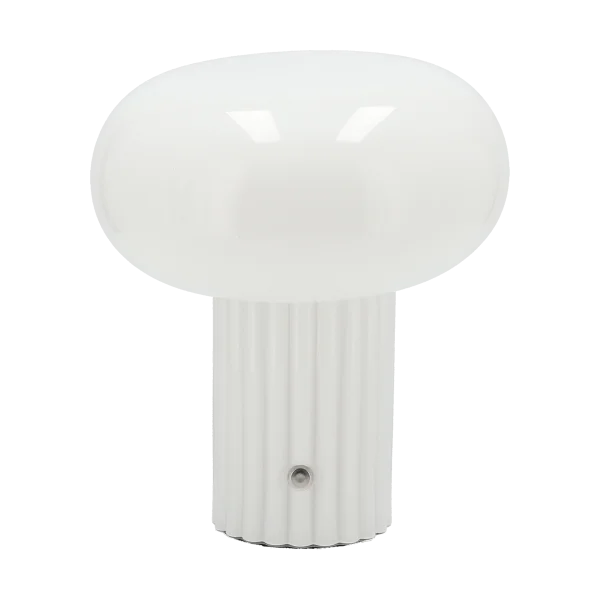 Scandi Living Lampe de table portable Haven 22 cm Blanc