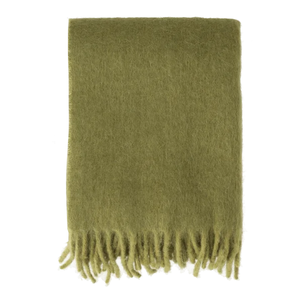 Scandi Living Plaid Dune en mohair 130x170 cm Olive