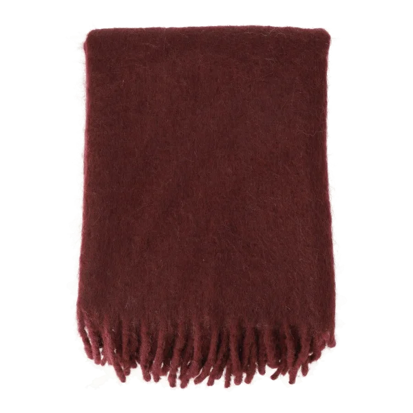 Scandi Living Plaid Dune en mohair 130x170 cm Plum