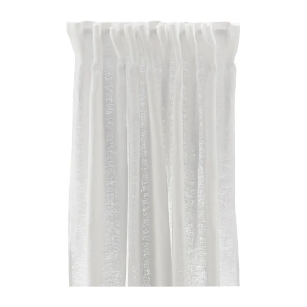 Scandi Living Rideau avec bande Tranquility 139x250 cm Blanc