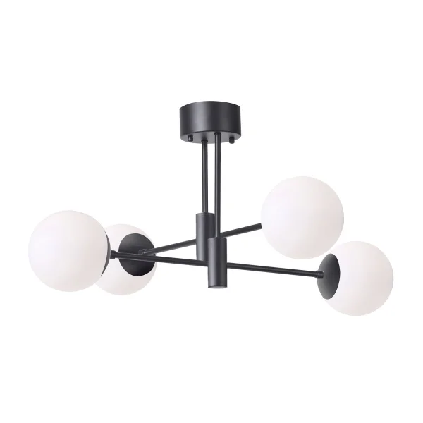 Scandi Living Suspension Solar noir 73 cm Blanc givré