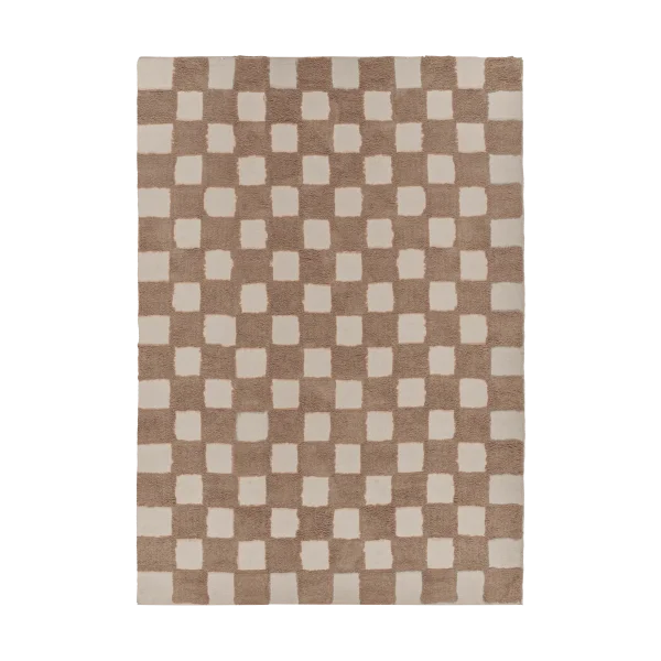 Scandi Living Tapis de jeu Checker 170x240 cm Hazel