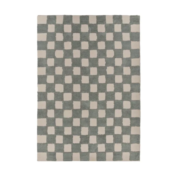 Scandi Living Tapis de jeu Checker 170x240 cm Sage