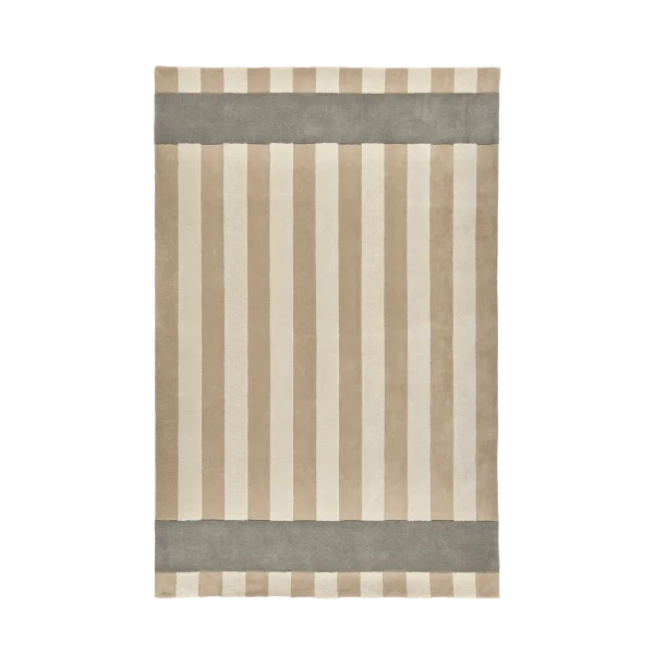 Scandi Living Tapis en laine Aisles Beige, 200x300 cm