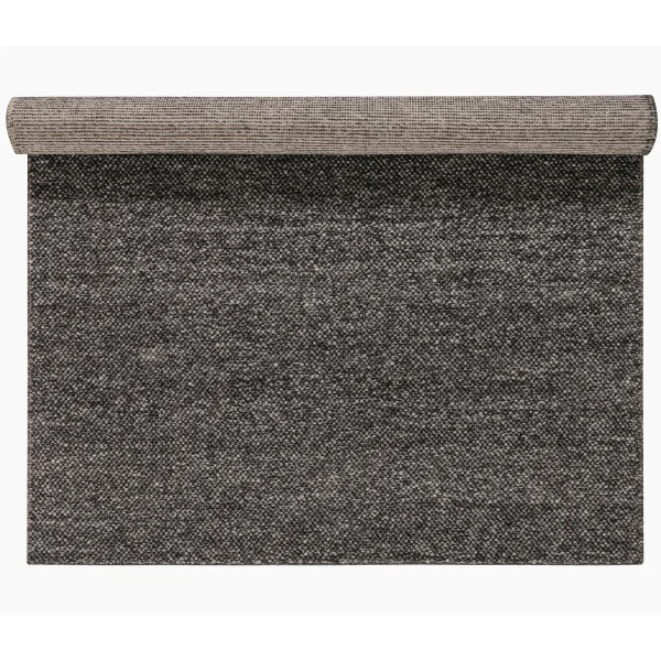 Scandi Living Tapis en laine Flock gris foncé 200x300 cm