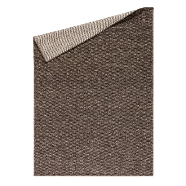 Scandi Living Tapis en laine Flock marron naturel 200x300 cm