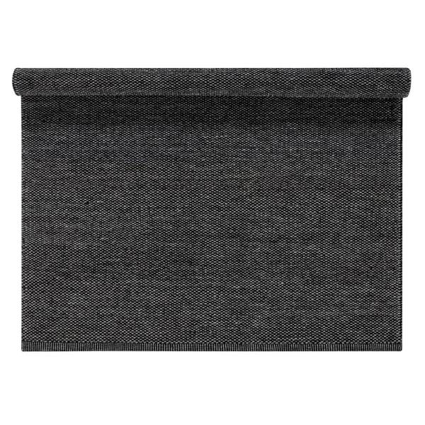 Scandi Living Tapis en laine Lea noir 170 x 240cm