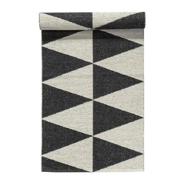 Scandi Living Tapis Rime noir 70x150 cm