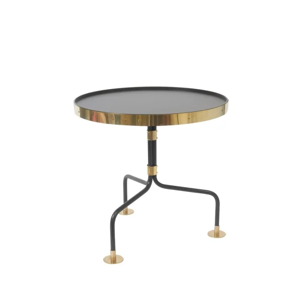 Scherlin Table d'appoint 12 noir/laiton