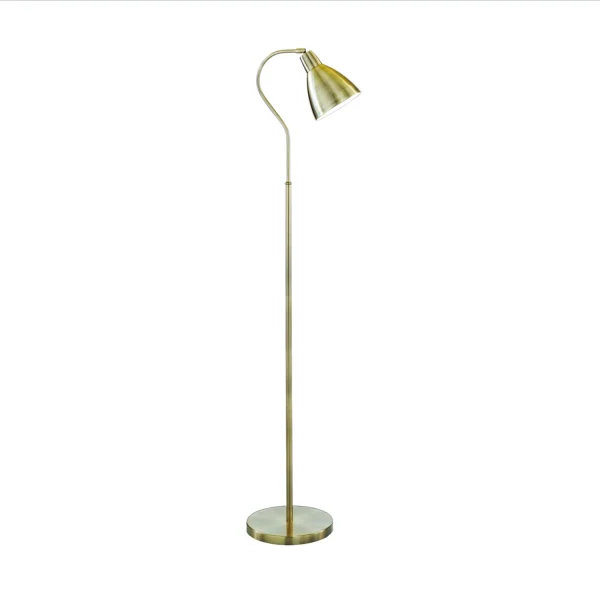 Searchlight Adjustable Floor - lampadaire - 145 cm - laiton antique