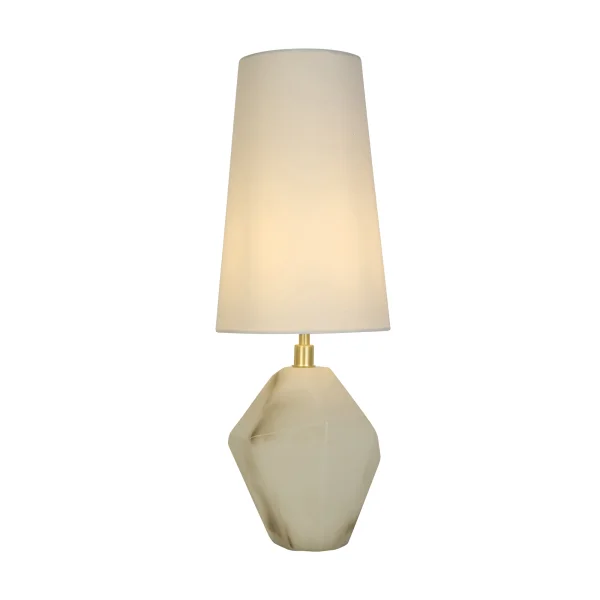 Searchlight Apex - lampe à poser - Ø 20 x 56 cm - blanc
