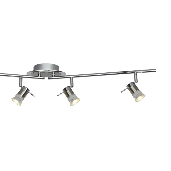 Searchlight Aries - plafonnier - 90 x 12 x 16 cm - IP44 - chrome