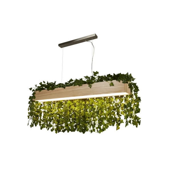 Searchlight Ash - lampe suspendue - 115 x 12 x 160 cm - 20W LED inclus - brun clair