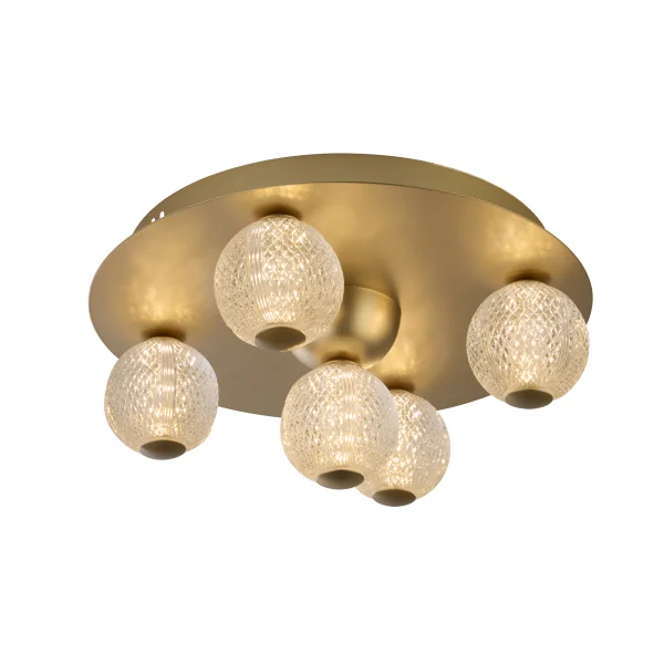 Searchlight Asteroid - plafonnier - Ø 33 x 16 cm - 21W LED dimmable inclus - or