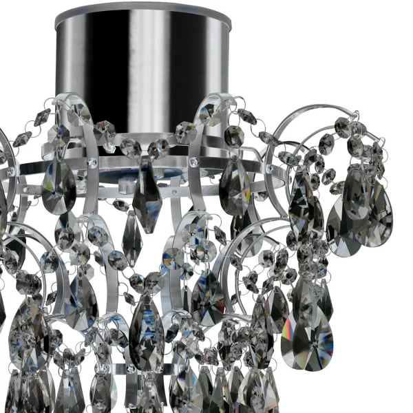 Searchlight Bathroom - lustre de salle de bain - Ø 36 x 38 cm - 4W LED inclus - IP44 - chrome
